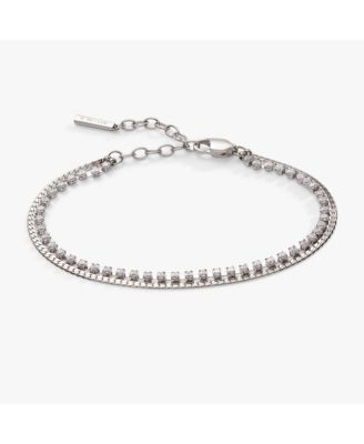 2 Row Crystal Tennis Chain Bracelet