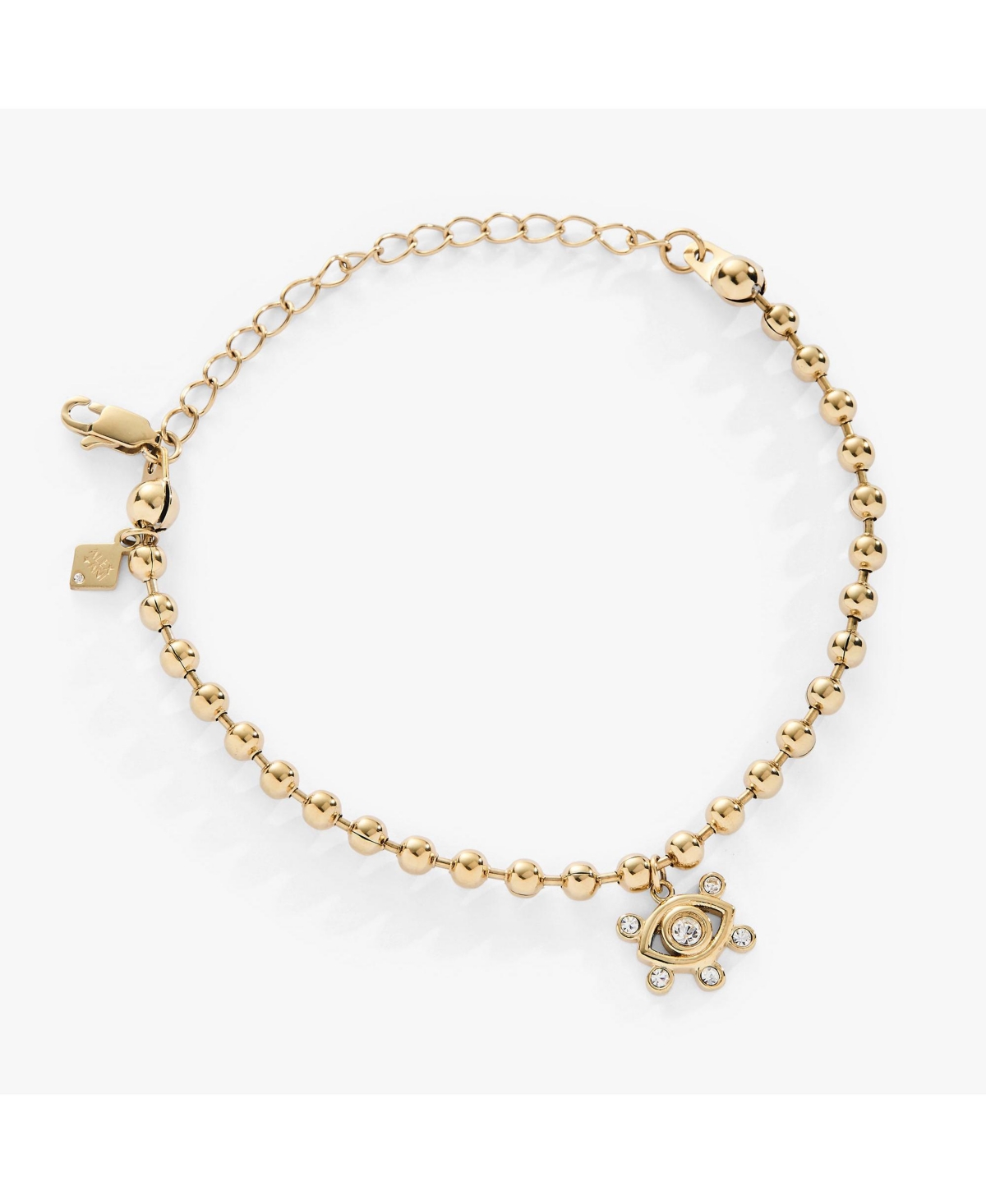 Evil Eye Ball Chain Bracelet - Gold