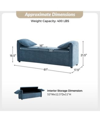 Alberto Modern Storage Bench with Ample Storage Space