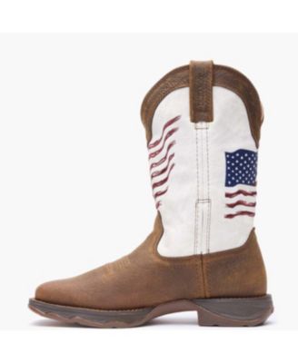 Lady Rebel by Women's Distressed Flag Embroidery Western Boot