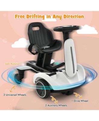 6V Kids Ride on Drift Car with 360° Spin and 2 Adjustable Heights