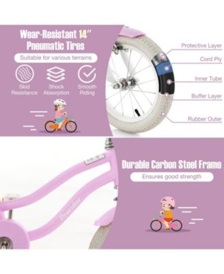 14 Inch Children Bicycle Adjustable Kids Bike with Double Brake System