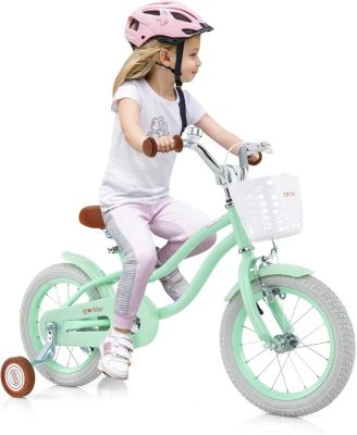16 Inch Kids Bike with Adjustable Seat and Bell for Kids 3-8 Years Olds