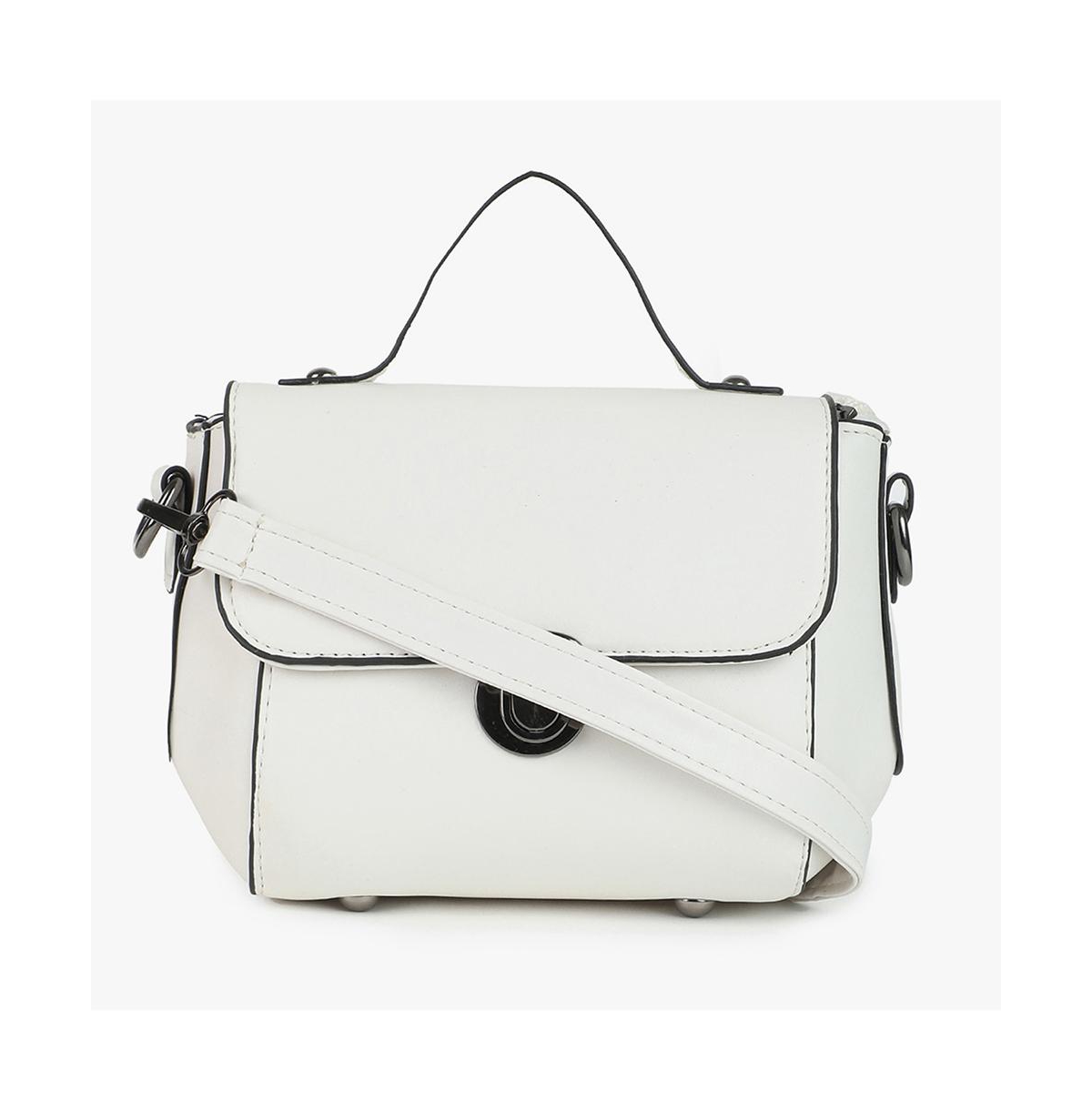 Women's Classy Companion White Cross Body Bag - White