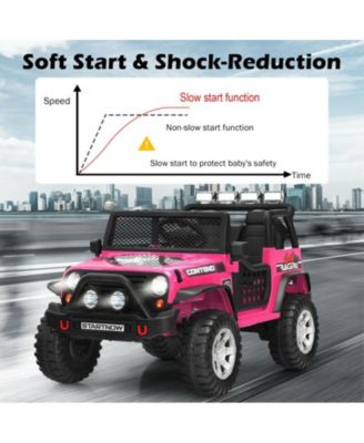 12V Kids Remote Control Electric Ride On Truck Car with Lights and Music