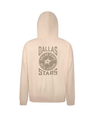 Men's Cream Dallas Stars Contact Stamp Pullover Hoodie