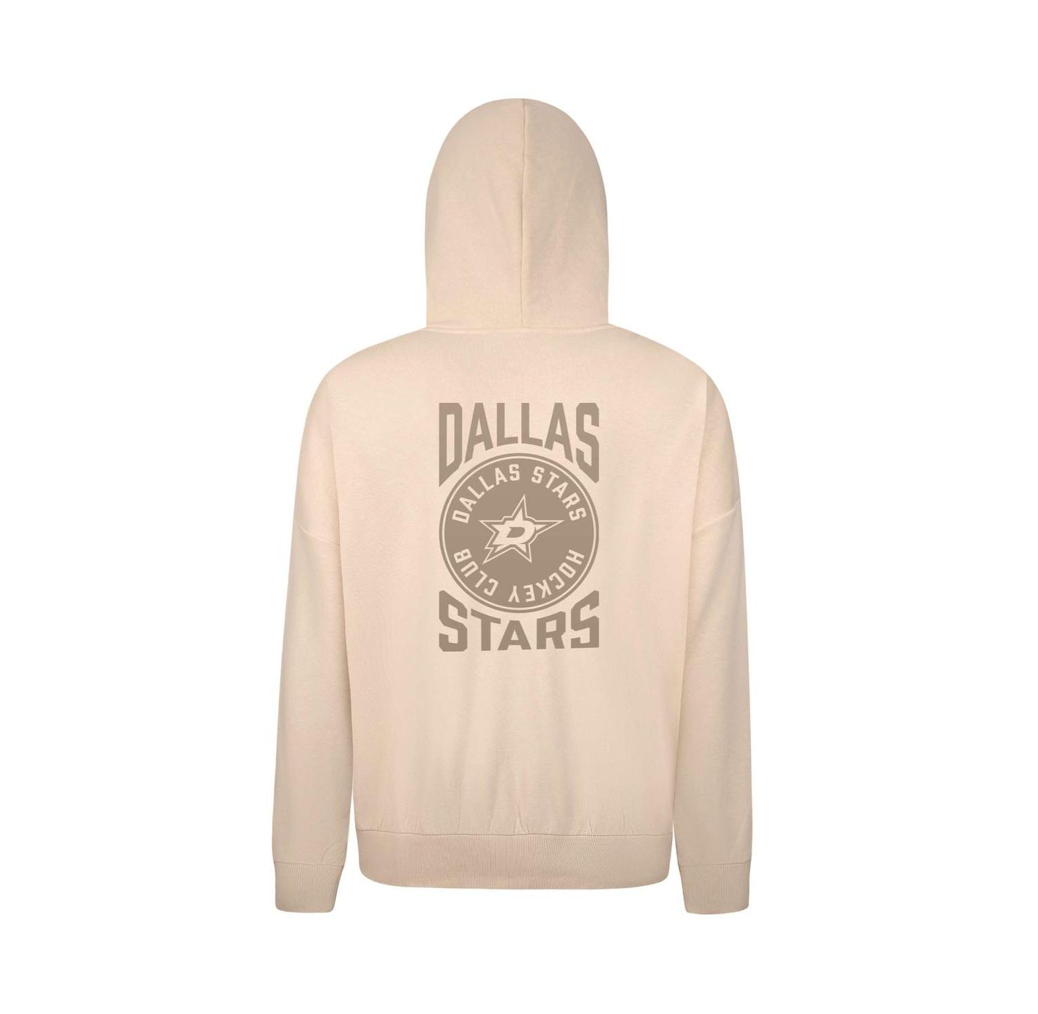 Men's Cream Dallas Stars Contact Stamp Pullover Hoodie