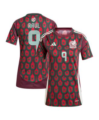 adidas - Women's Raul Jimenez Burgundy Mexico National Team 2024 Home Replica Player Jersey