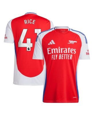 adidas - Men's Declan Rice Red Arsenal 2024/25 Home Replica Player Jersey