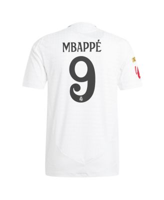 Men's Kylian Mbapp&eacute; White Real Madrid 2024/25 Home Authentic Player Jersey