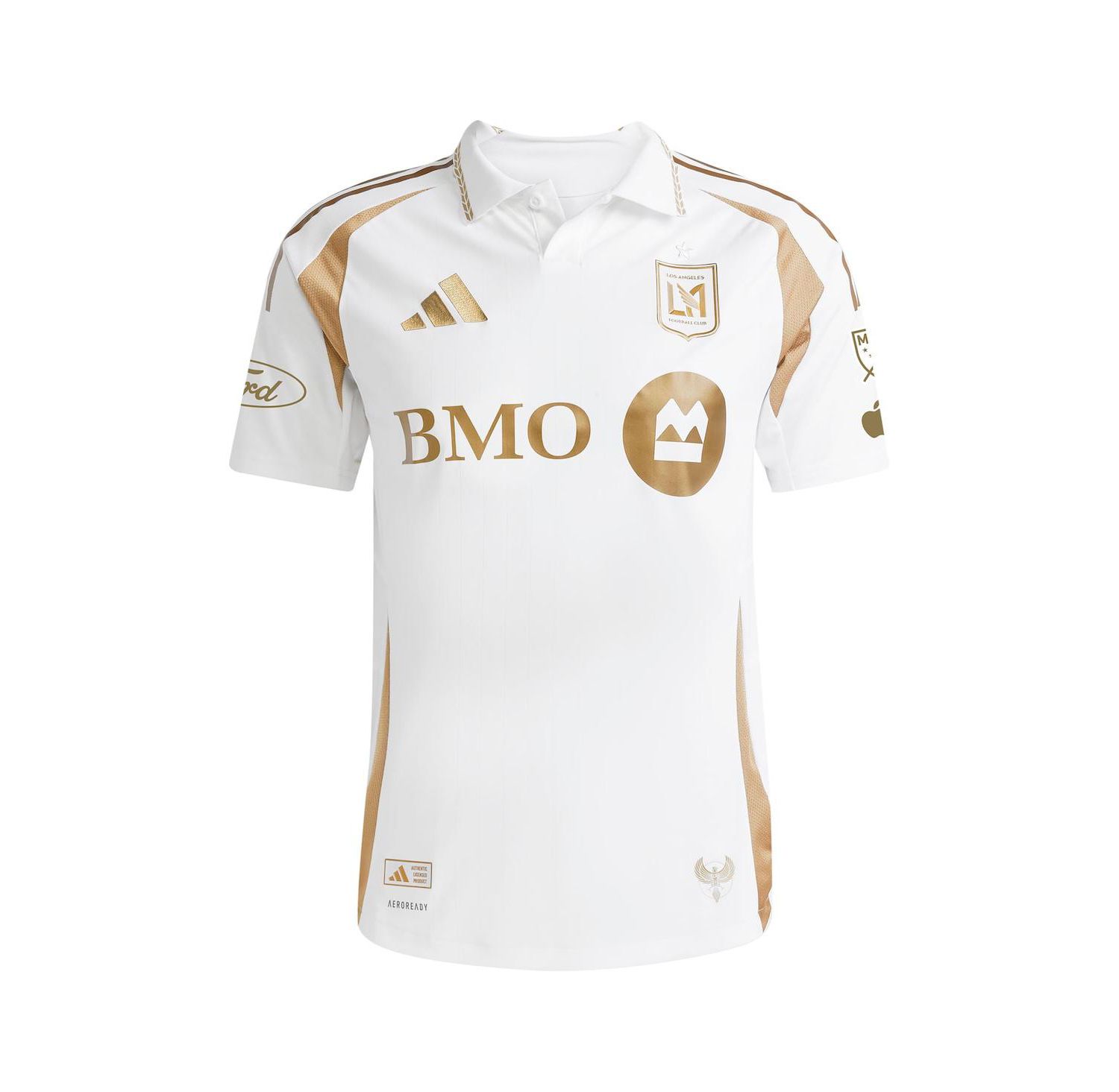 Men's Denis Bouanga White LAFC 2025 Secondary Authentic Player Jersey