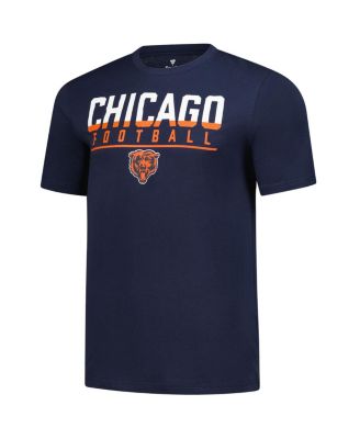 Men's Navy Chicago Bears Blocked T-Shirt