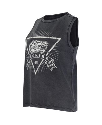Women's Charcoal Florida Gators Distressed Market French Terry Tank Top