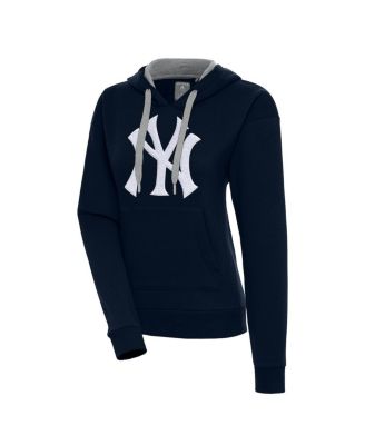 Antigua - Women's Navy New York Yankees Victory Pullover Hoodie