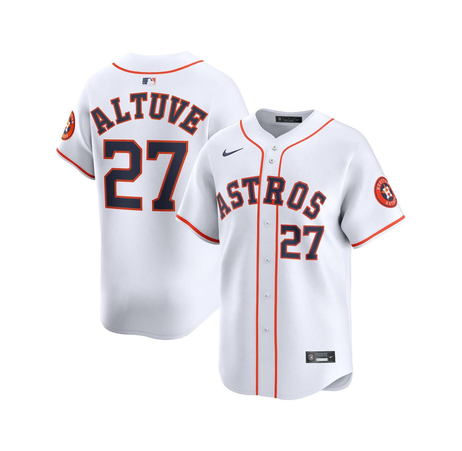 Men's Jose Altuve Gray Houston Astros Road Limited Player Jersey