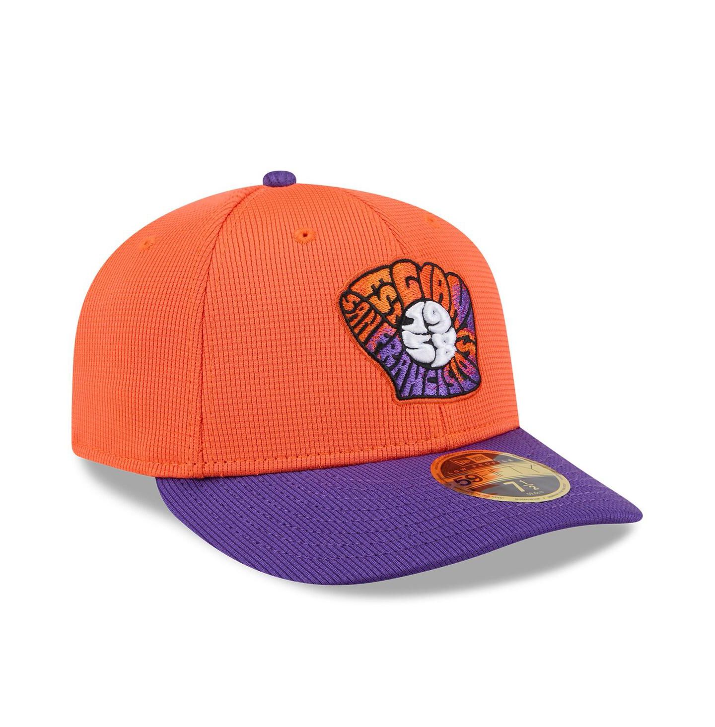 Мужская кепка New Era Orange/Purple San Francisco Giants 2025 City Connect Batting Practice Low Profile 59FIFTY Fitted Hat — фото 3