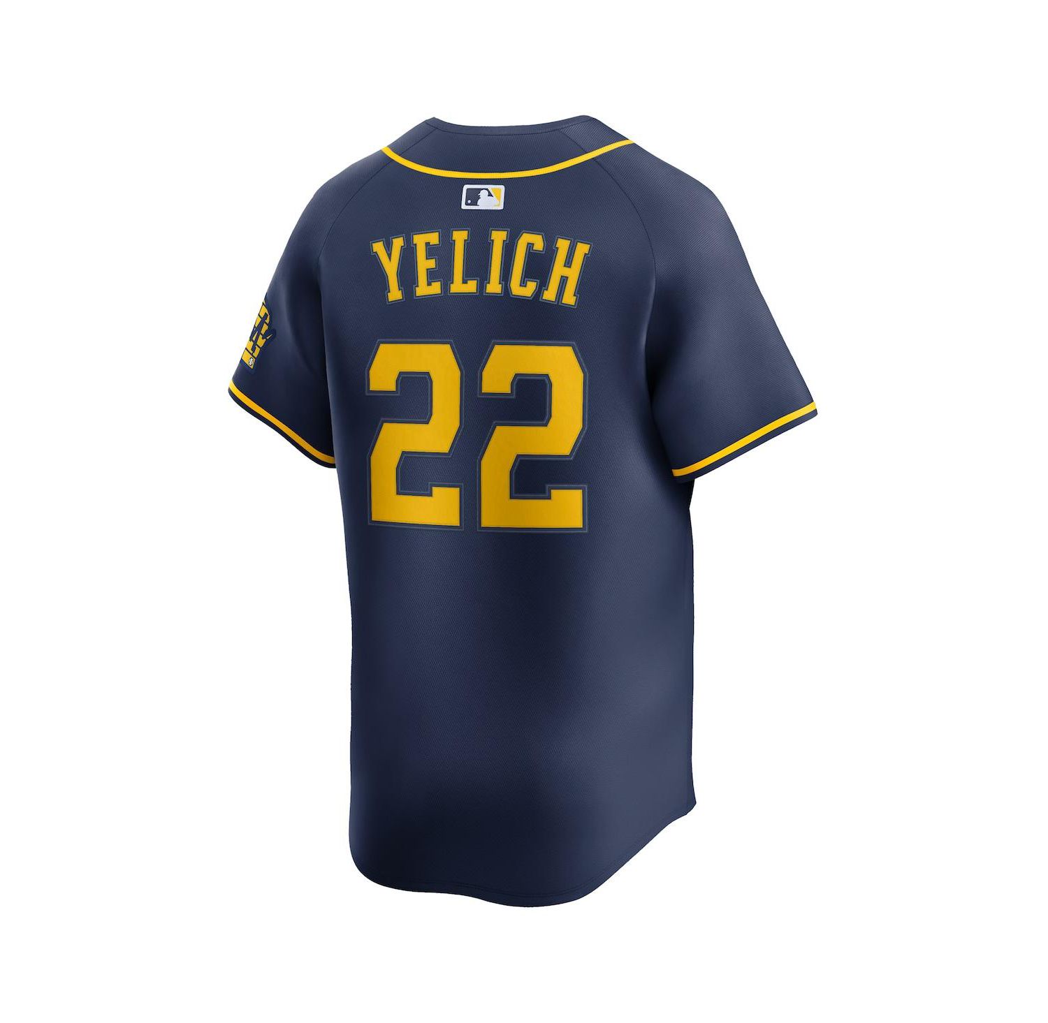Men's Christian Yelich Navy Milwaukee Brewers Alternate Limited Jersey