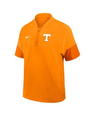 Men's Tennessee Orange Tennessee Volunteers 2025 Sideline Short Sleeve Quarter-Zip Coach Jacket