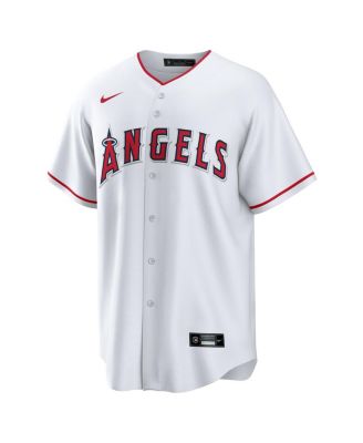 Men's Nolan Schanuel White Los Angeles Angels Home Replica Jersey