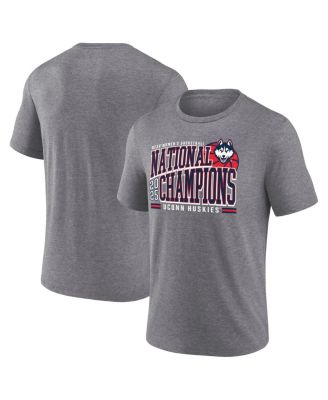 Fanatics - Men's Heather Gray UConn Huskies 2025 NCAA Women's Basketball National Tri-Blend T-Shirt