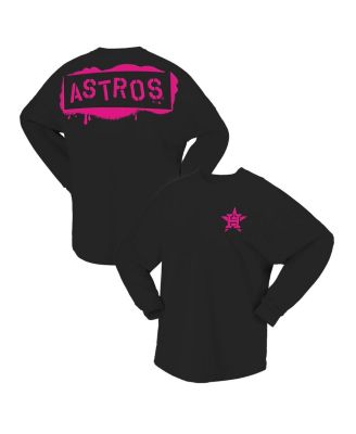 Fanatics - Women's Black Houston Astros Neon Jersey Long Sleeve T-Shirt