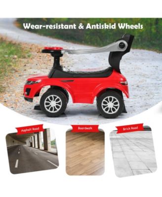 3 In 1 Ride on Push Car Toddler Stroller Sliding Car with Music