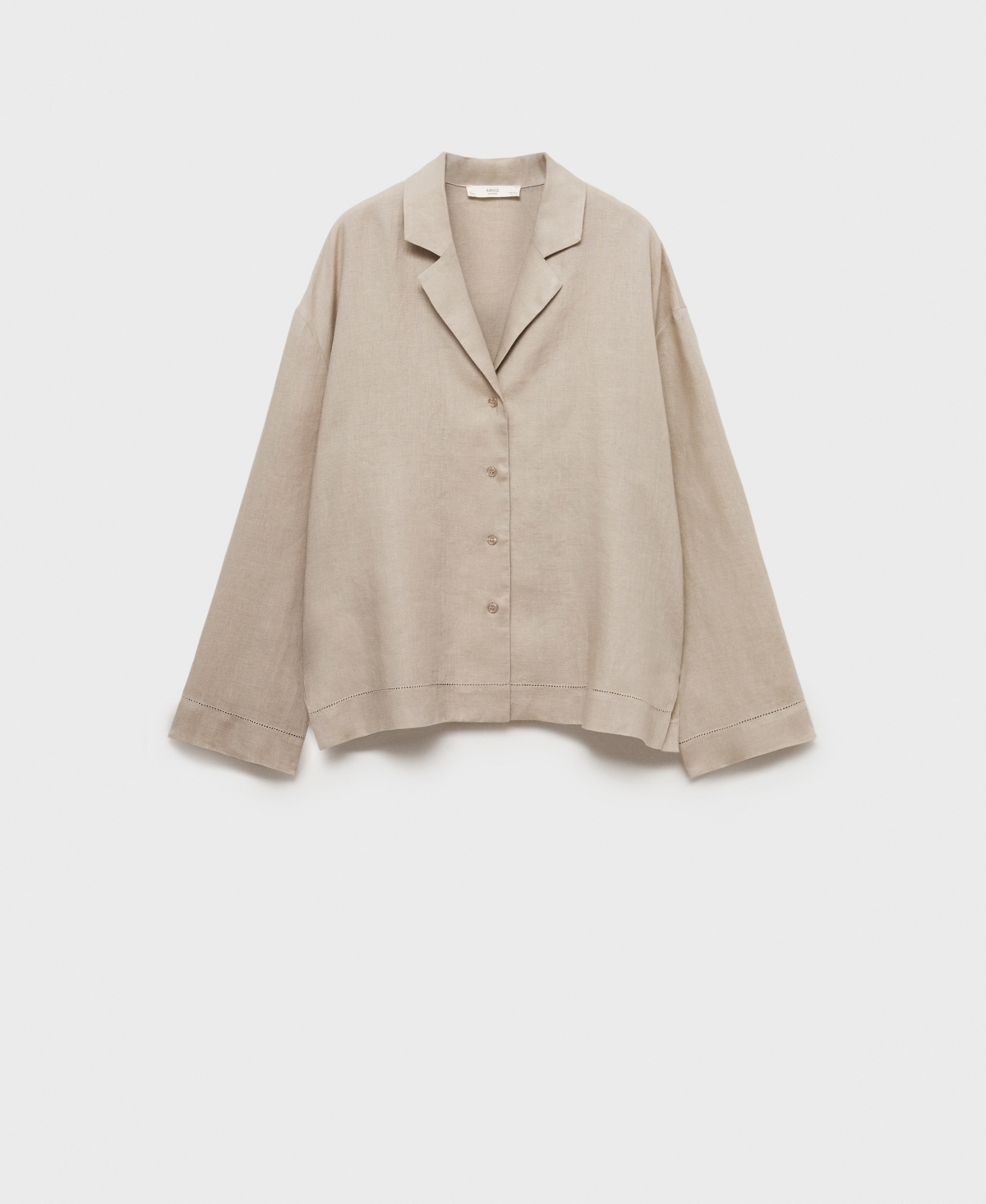 Mango Linen Button-up Shirt