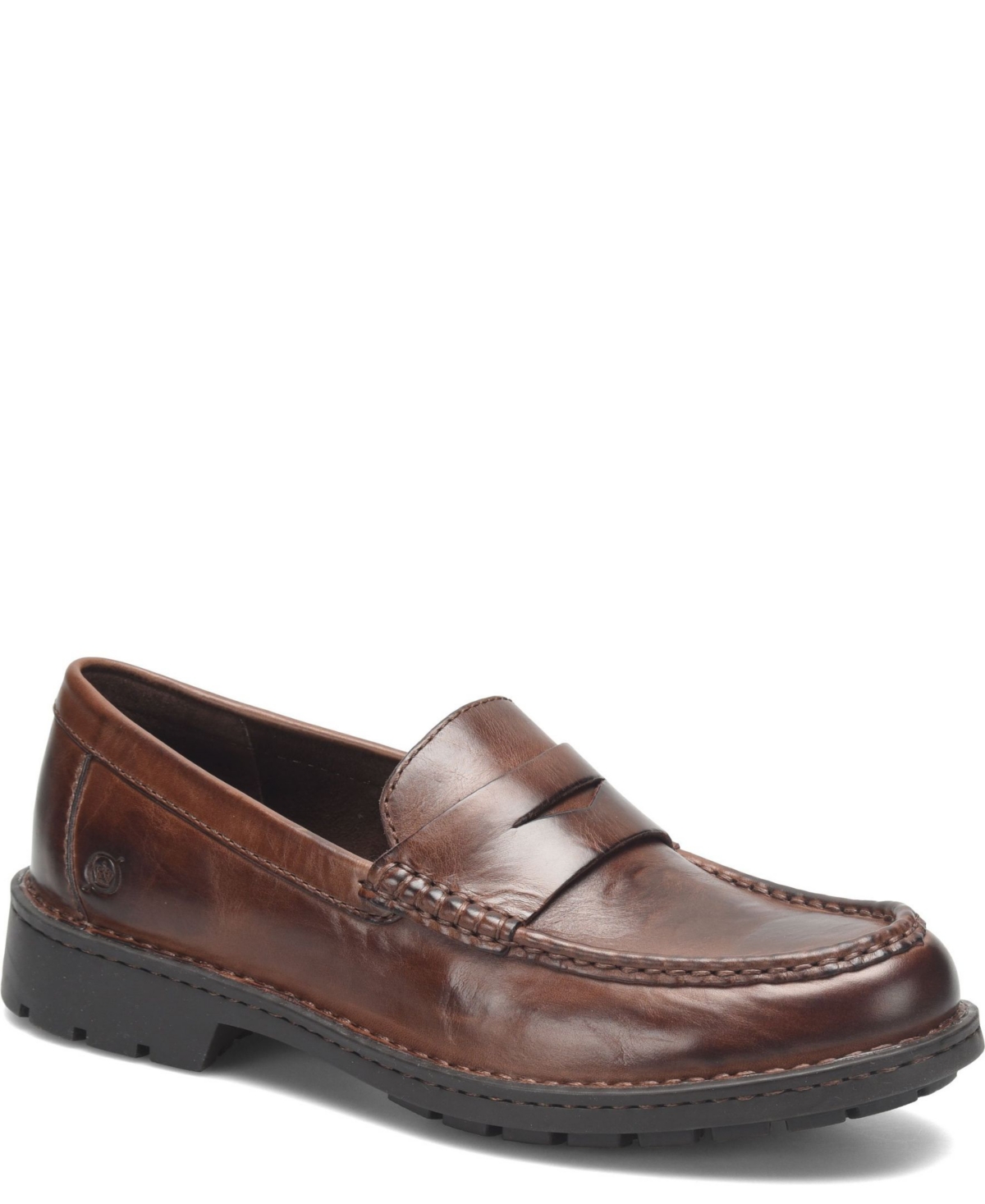 Born Men's Langley Leather Slip On Penny Loafers