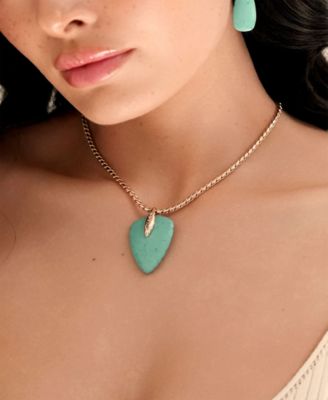 Turquoise Solstice Pendant Choker Necklace