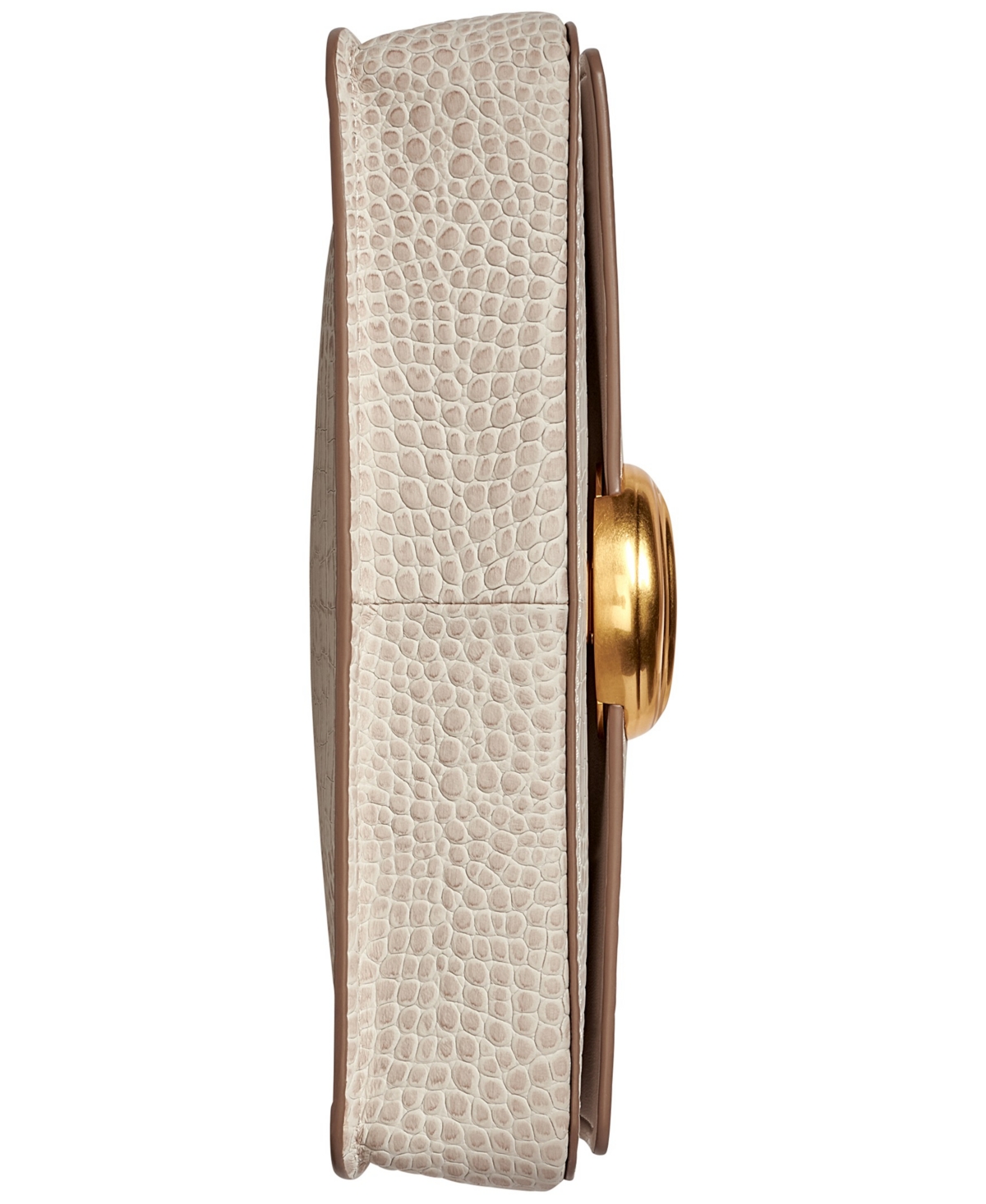 Donna Karan Valley Stream Embossed Croco Shoulder In Neutral