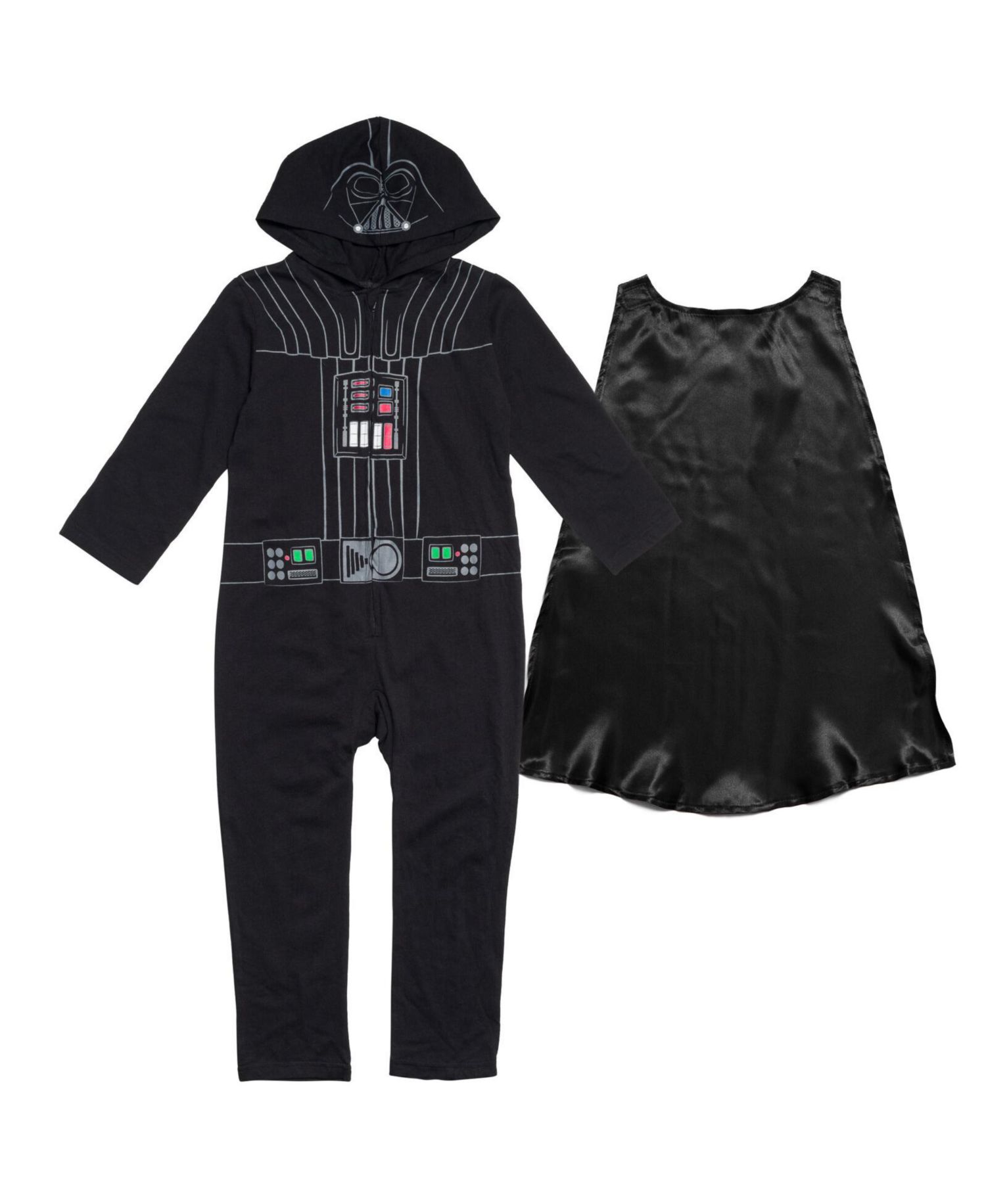 Darth Vader Zip Up Cosplay Coverall and Cape