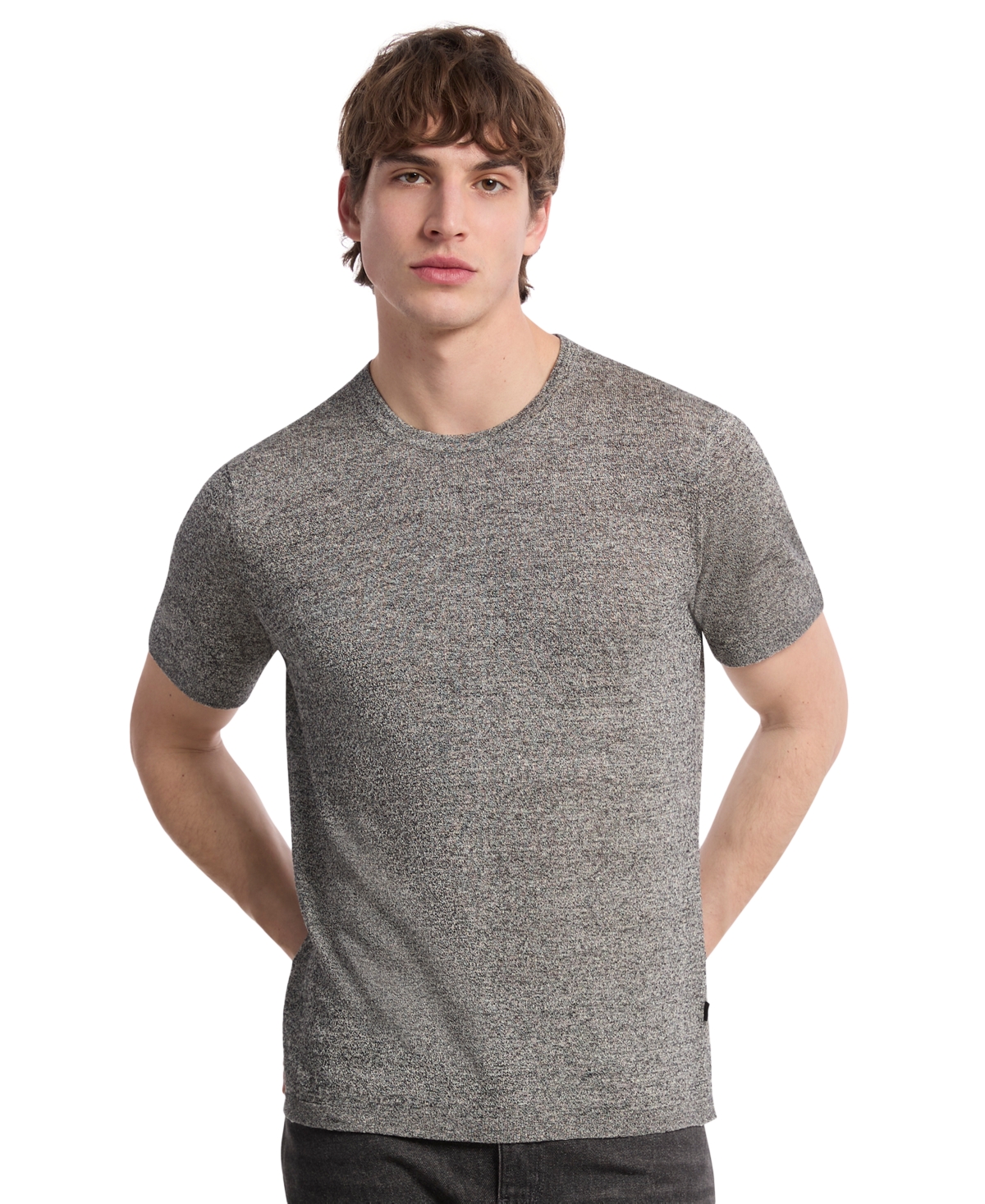 Men's Mouline Short Sleeve Crewneck T-Shirt - Chestnut