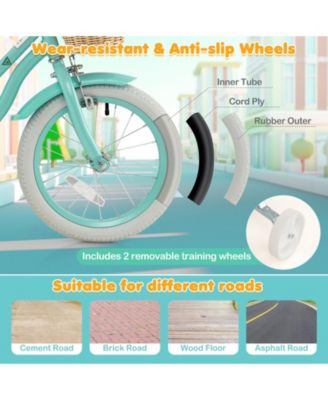 Mecale 16-Inch Kids Bike with Adjustable Handlebar for Girls Boys Age 4-7