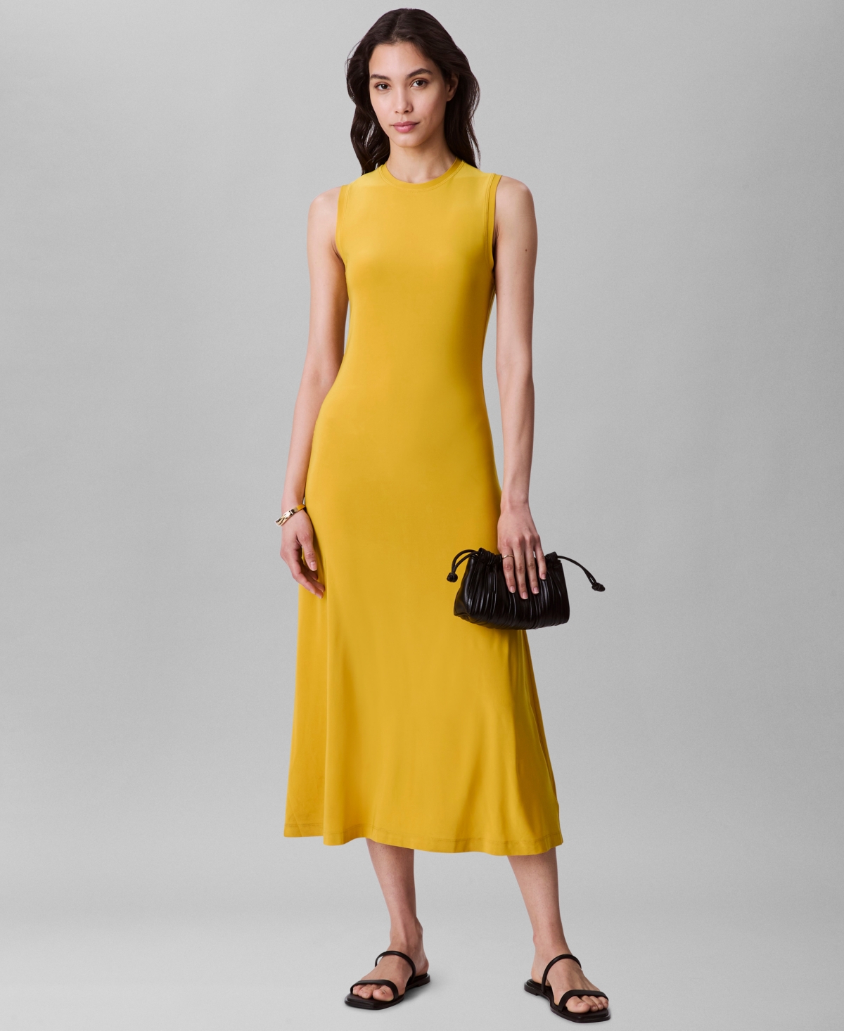 Calvin Klein Women's Sleeveless Knit Midi Dress