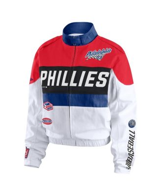Women's Red/White Philadelphia Phillies Racing Full-Zip Jacket