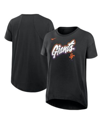Nike - Women's Black San Francisco Giants 2025 City Connect Flowy Fashion Tri-Blend Performance T-Shirt