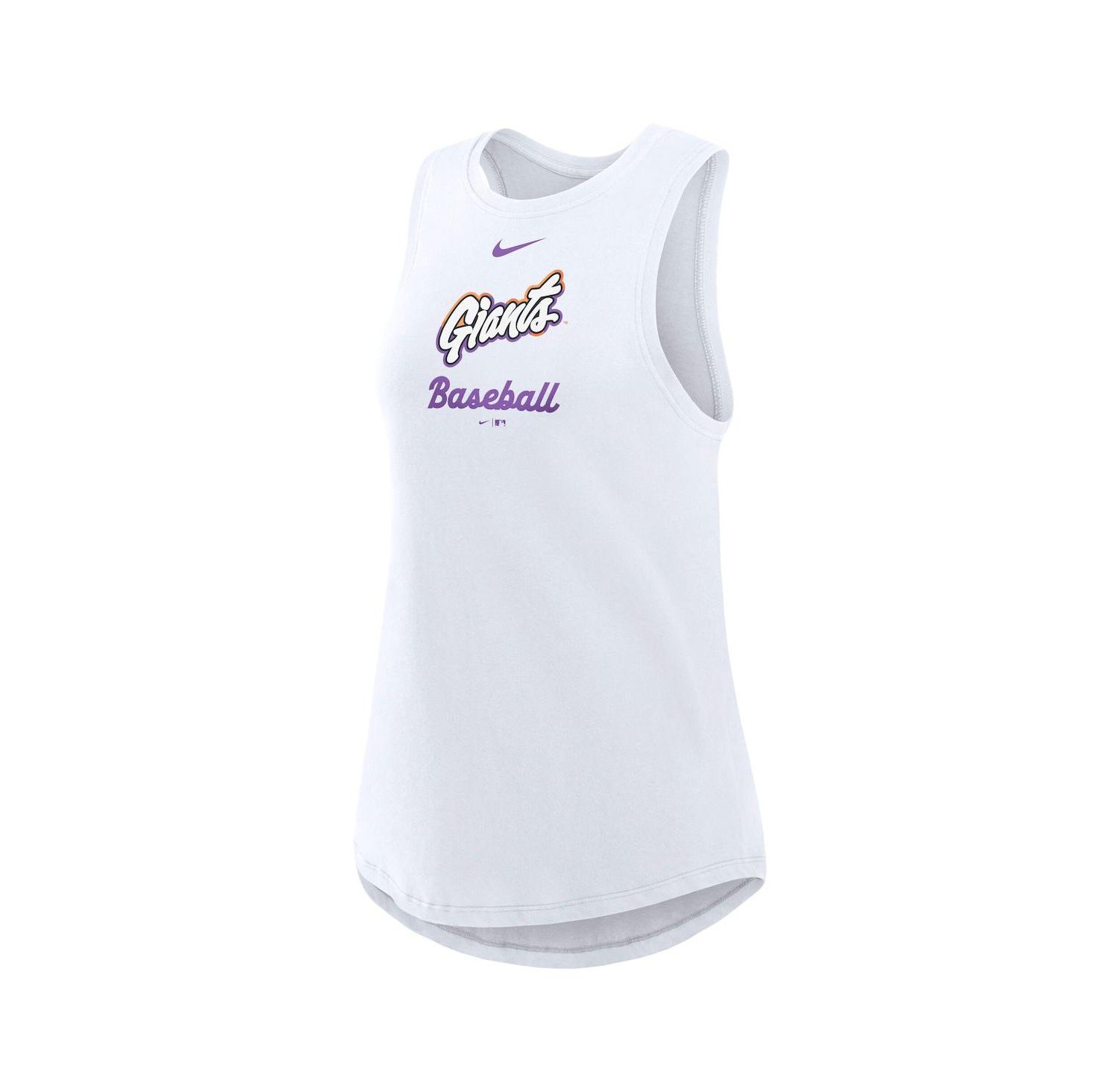 Women's White San Francisco Giants 2025 City Connect Tri-Code High Neck Performance Tank Top