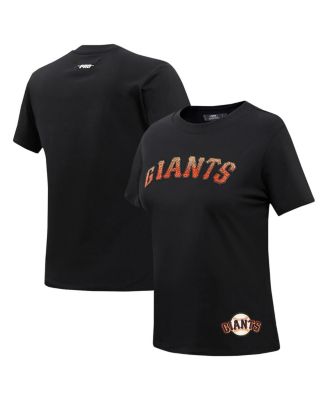 Pro Standard - Women's Black San Francisco Giants Rhinestone Slim Fit T-Shirt