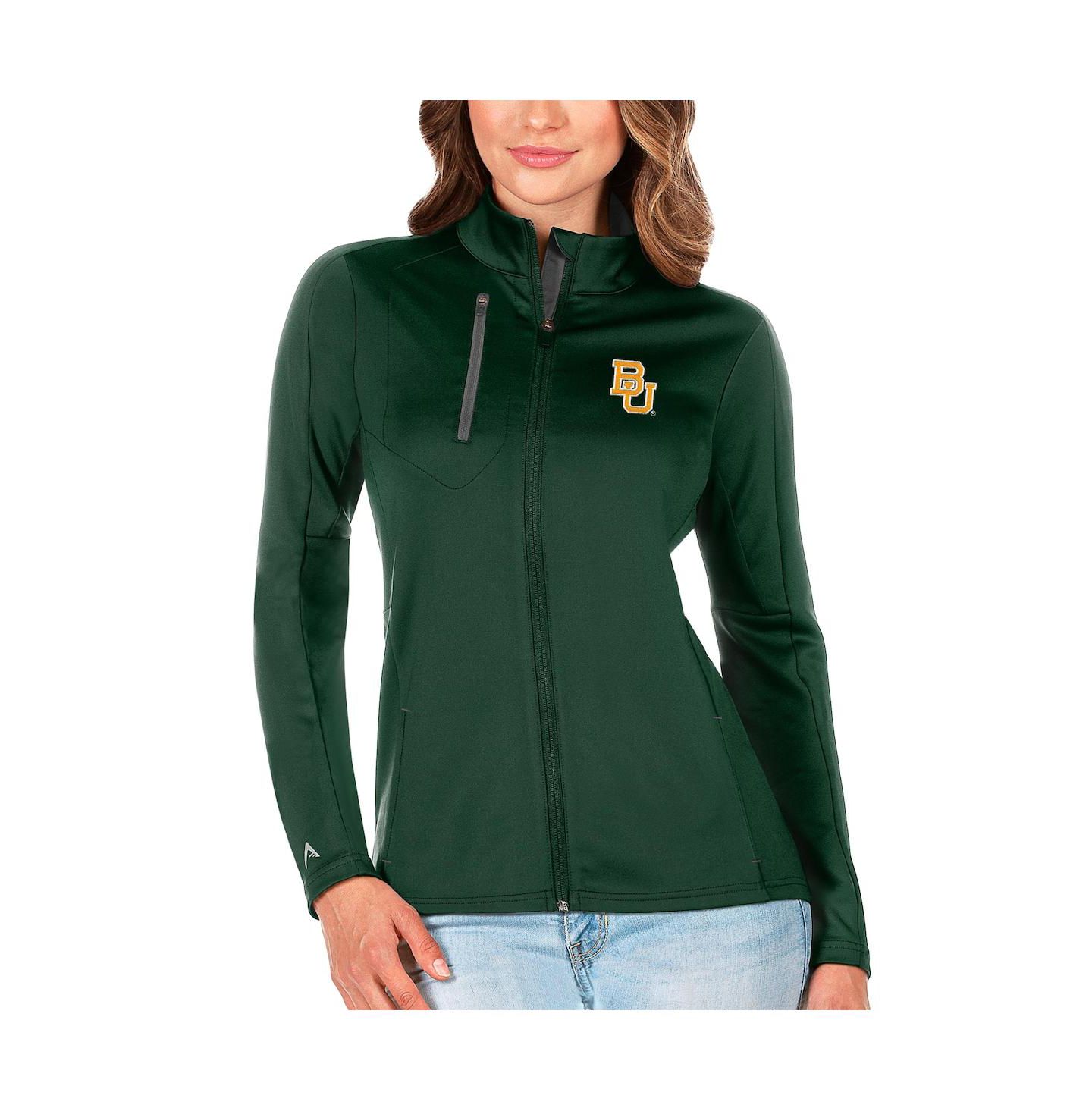 Женская куртка Antigua Green/Graphite Baylor Bears Generation Full-Zip — фото 1