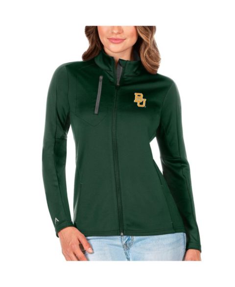 Женские куртки Antigua Women's Green/Graphite Baylor Bears Generation Full-Zip Jacket