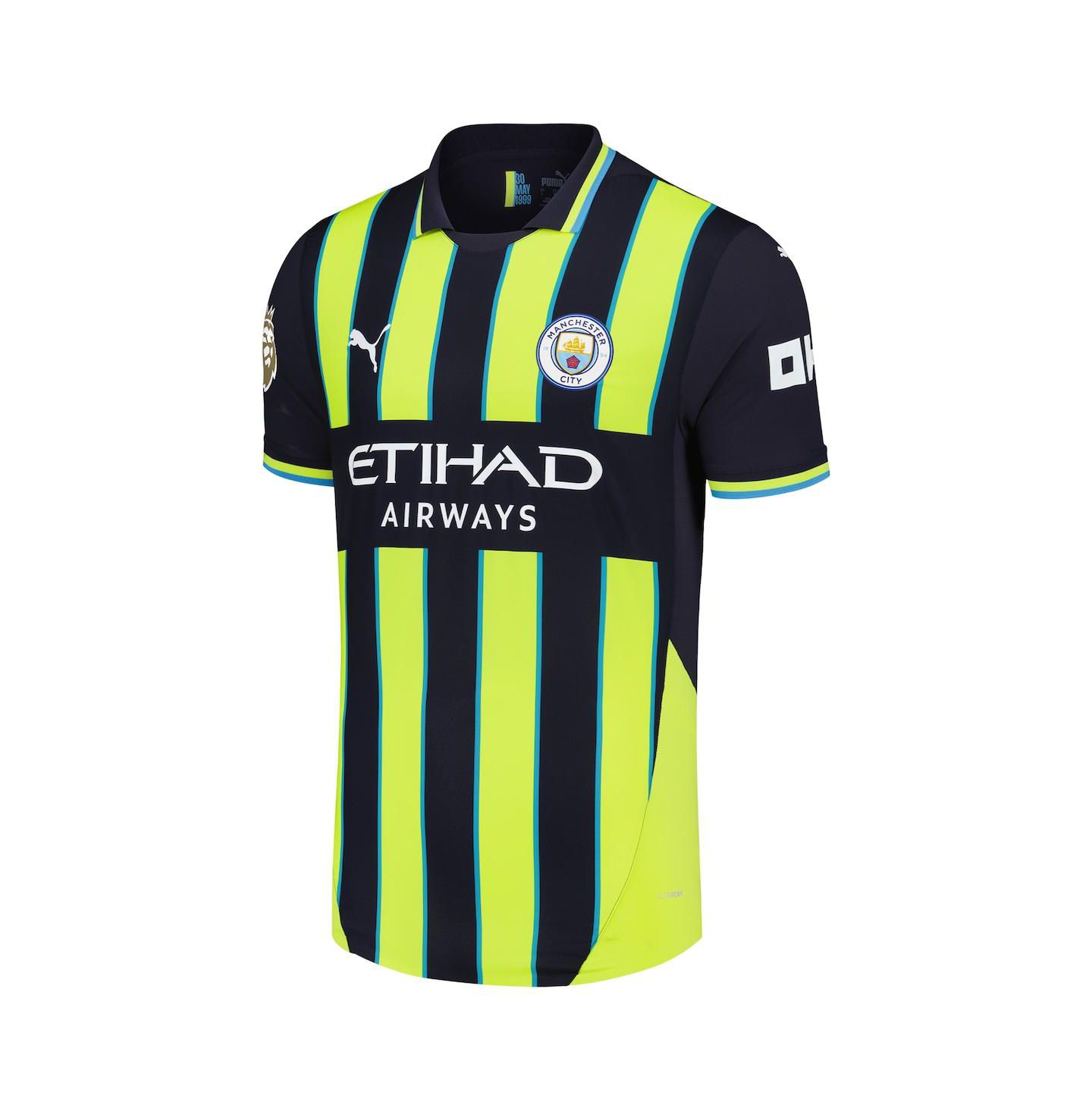 Мужской топ PUMA Erling Haaland Navy Manchester City 2024/25 Away Authentic Player Jersey — фото 3