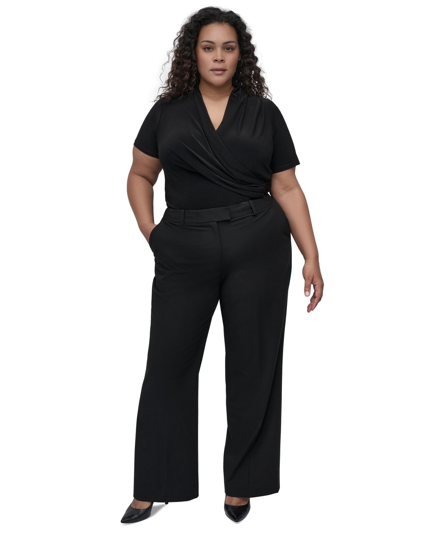 Plus Size Wide-Leg Pants