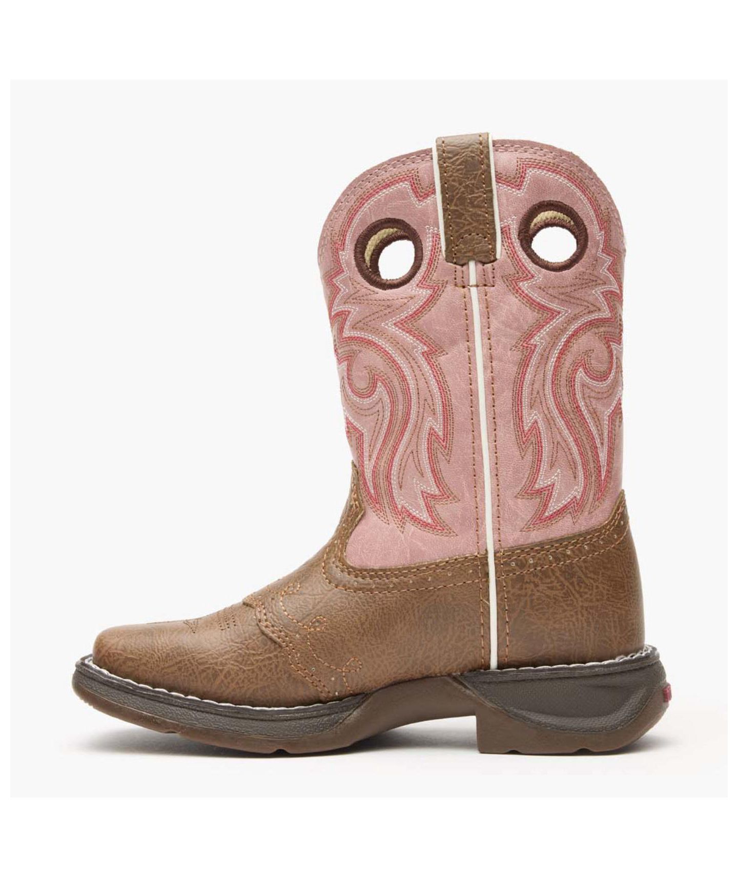 Детские ботинки Durango Lil' Rebel Western Boot, цвет: Светло-коричневый / Розовый — фото 9
