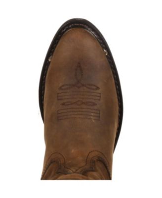 Women's Distressed Tan Slouch Western Boot