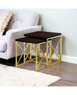 Nested Table Set of two Compact Storage and Stylish Display