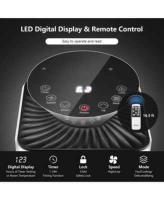 8000 BTU 3-in-1 Portable Air Conditioner with Remote Control