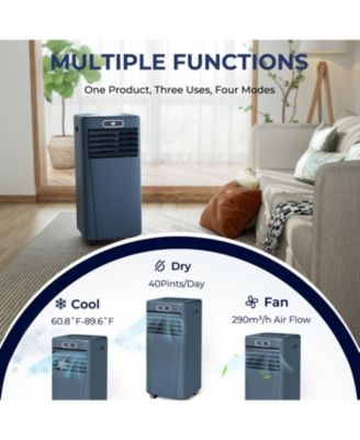 8000 BTU(Ashrae) 3-in-1 Portable Air Conditioner with Remote Control