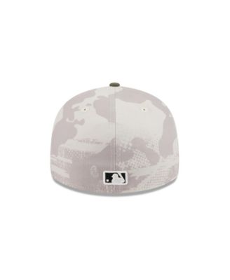Men's Light Beige/Olive Texas Rangers 2025 Armed Forces Day Low Profile 59FIFTY Fitted Hat