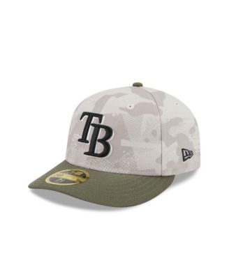 New Era - Men's Light Beige/Olive Tampa Bay Rays 2025 Armed Forces Day Low Profile 59FIFTY Fitted Hat