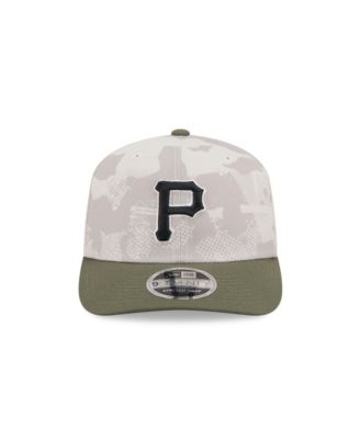 Men's Light Beige/Olive Pittsburgh Pirates 2025 Armed Forces Day 9SEVENTY Adjustable Hat